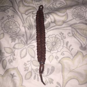 Braided leather bracelet. Unisex